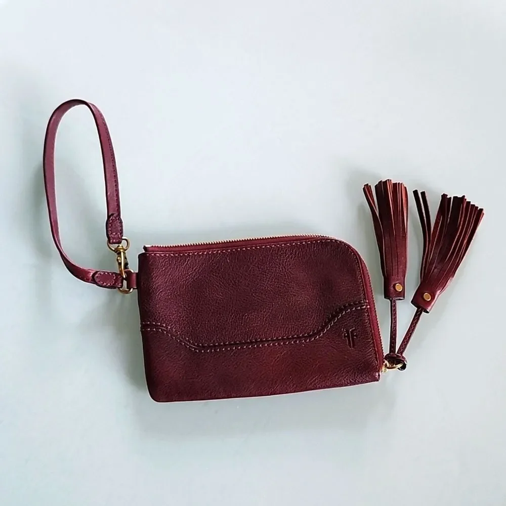 Frye Leather Western Wristlet/Wallet Festival Coastal Cowgirl